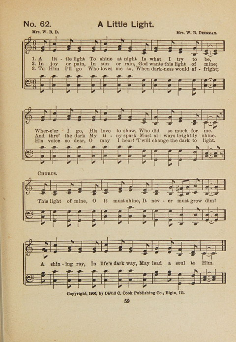 Primary Songs No. 3: for the primary department in the Sunday school, and for use in the home page 57