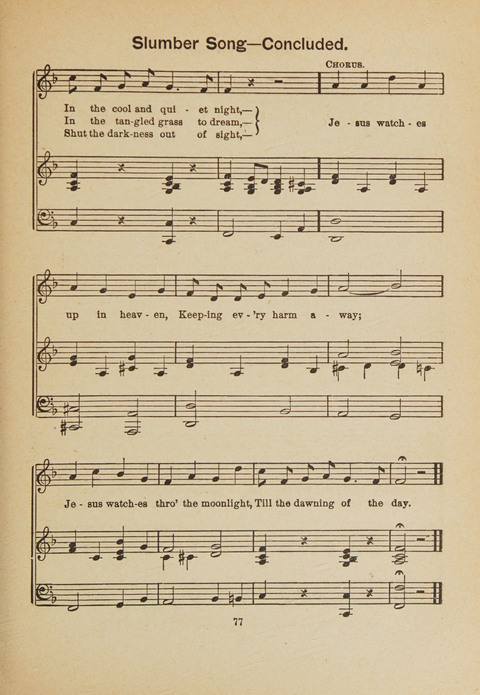 Primary Songs No. 3: for the primary department in the Sunday school, and for use in the home page 75