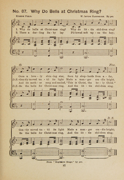 Primary Songs No. 3: for the primary department in the Sunday school, and for use in the home page 85