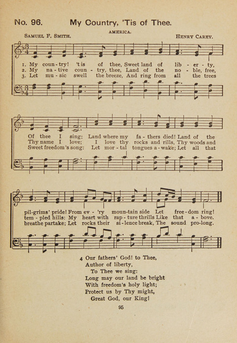 Primary Songs No. 3: for the primary department in the Sunday school, and for use in the home page 93