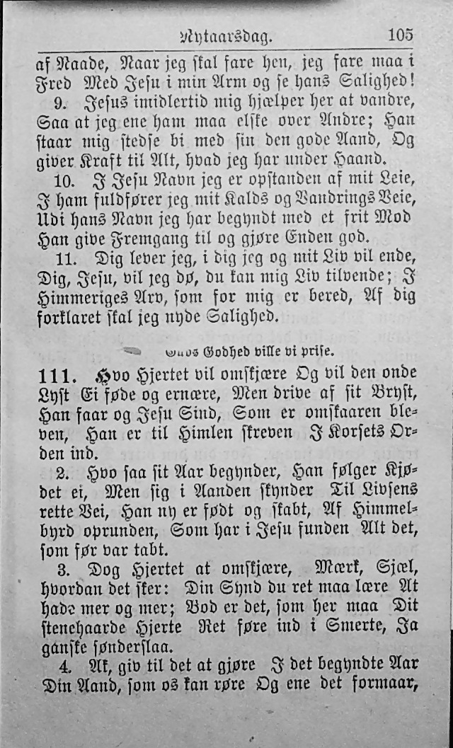 Psalmebog, udgiven af Synoden for den norske evangelisk-lutherske Kirke i Amerika (2nd ed.) page 111