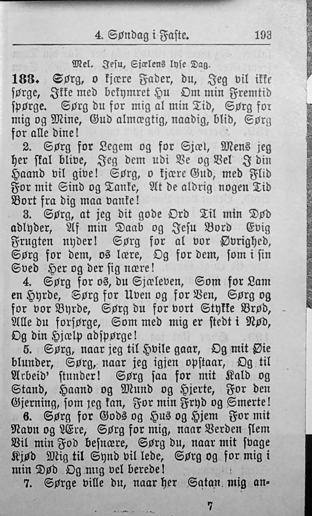 Psalmebog, udgiven af Synoden for den norske evangelisk-lutherske Kirke i Amerika (2nd ed.) page 199