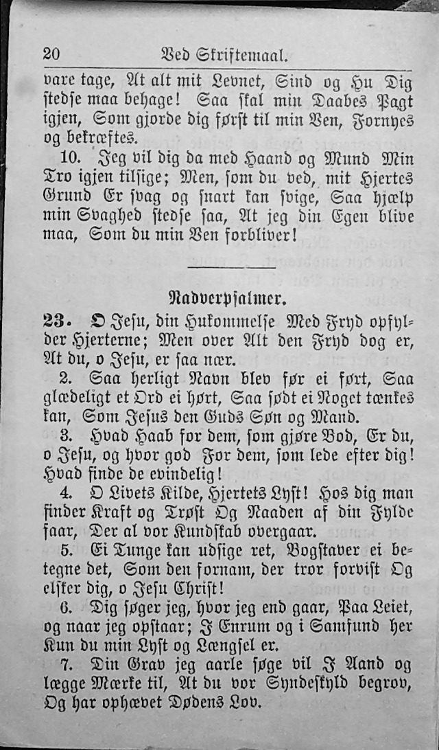 Psalmebog, udgiven af Synoden for den norske evangelisk-lutherske Kirke i Amerika (2nd ed.) page 21