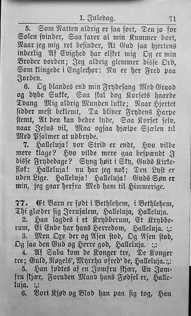 Psalmebog, udgiven af Synoden for den norske evangelisk-lutherske Kirke i Amerika (2nd ed.) page 75