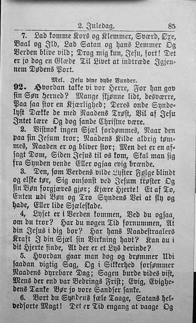 Psalmebog, udgiven af Synoden for den norske evangelisk-lutherske Kirke i Amerika (2nd ed.) page 91