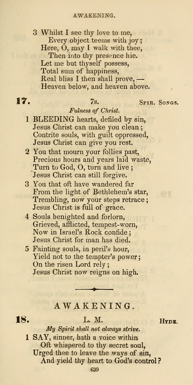 The Psalmist: a new collection of hymns for the use of Baptist churches; with a supplement page 699