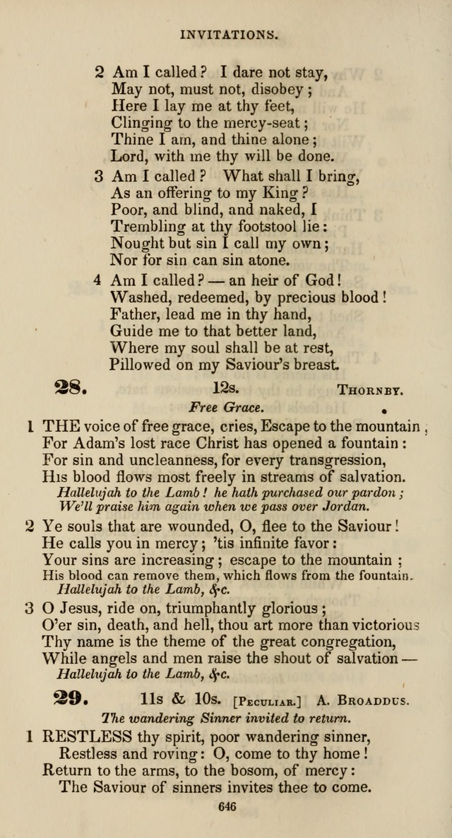 The Psalmist: a new collection of hymns for the use of Baptist churches; with a supplement page 706