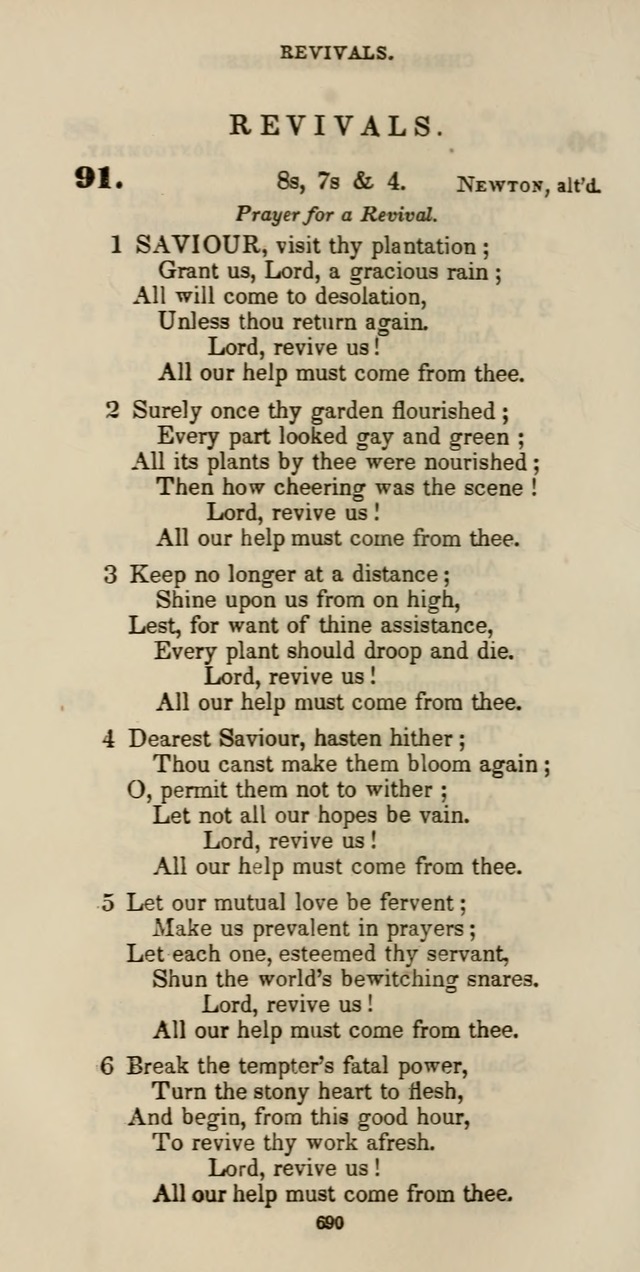 The Psalmist: a new collection of hymns for the use of Baptist churches; with a supplement page 750