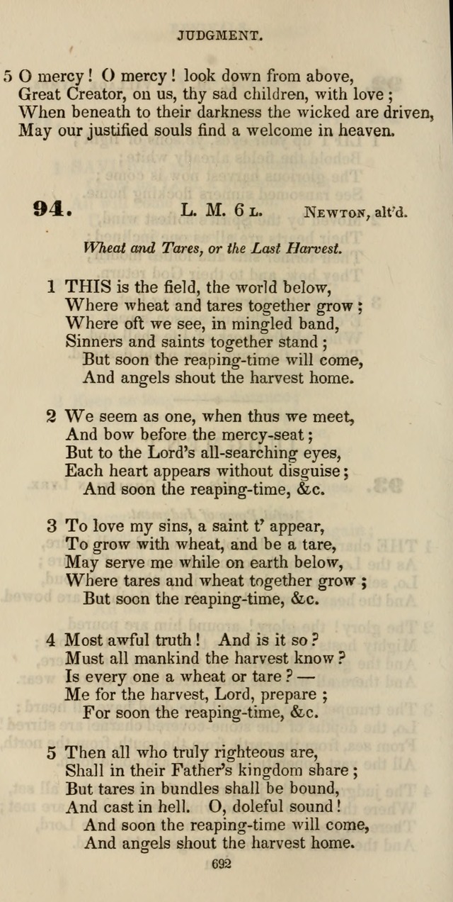 The Psalmist: a new collection of hymns for the use of Baptist churches; with a supplement page 752