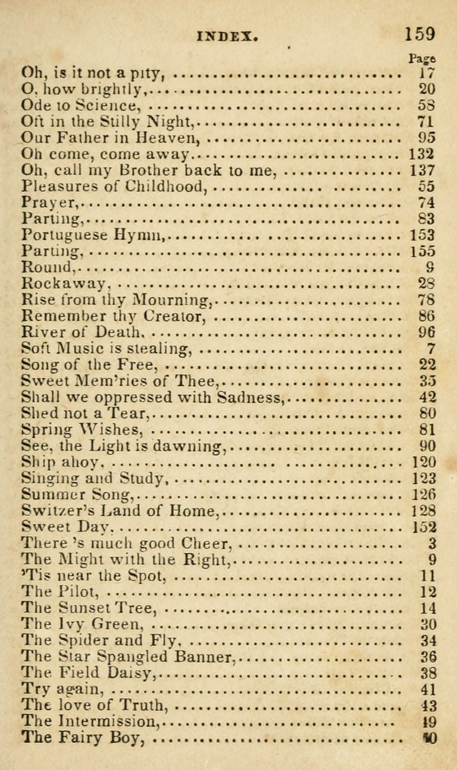 The Public School Singing Book: a collection of original and other songs, odes, hymns, anthems, and chants used in the various public schools page 167