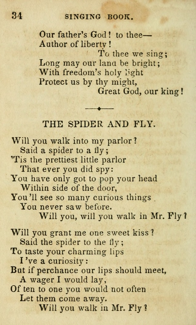 The Public School Singing Book: a collection of original and other songs, odes, hymns, anthems, and chants used in the various public schools page 38