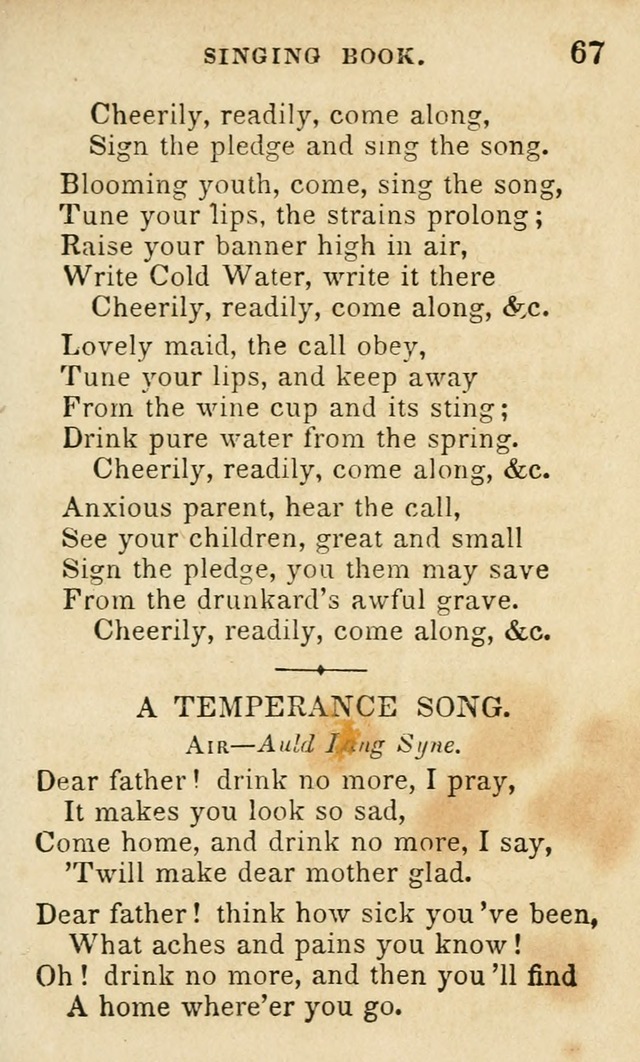 The Public School Singing Book: a collection of original and other songs, odes, hymns, anthems, and chants used in the various public schools page 71