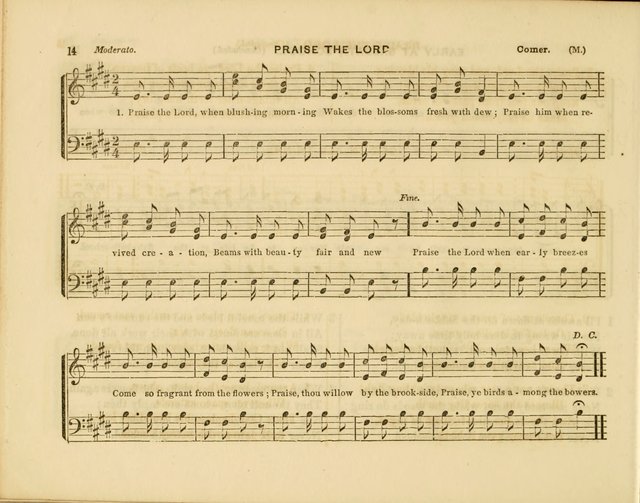 Plymouth Sabbath School Collection: or, Hymns and Tunes page 14