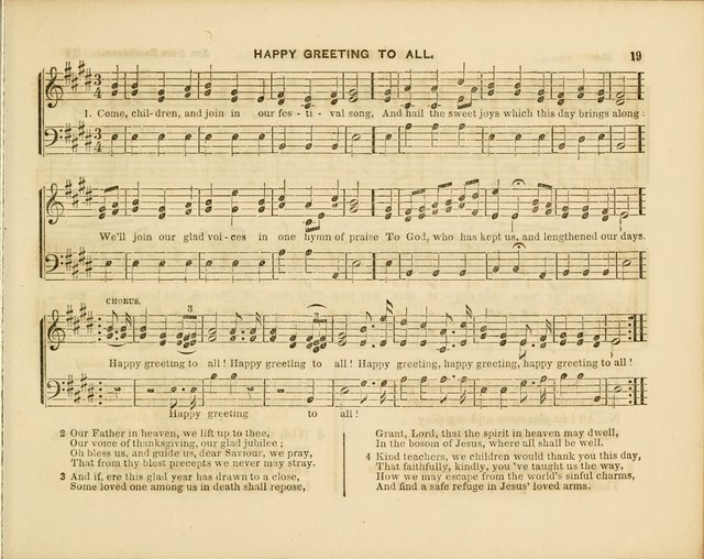 Plymouth Sabbath School Collection: or, Hymns and Tunes page 19