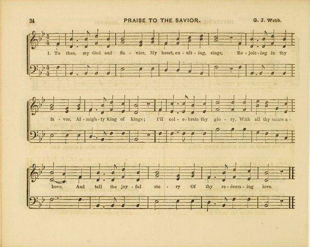 Plymouth Sabbath School Collection: or, Hymns and Tunes page 34