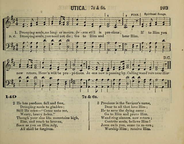 The Plymouth Sabbath School Collection of Hymns and Tunes page 103