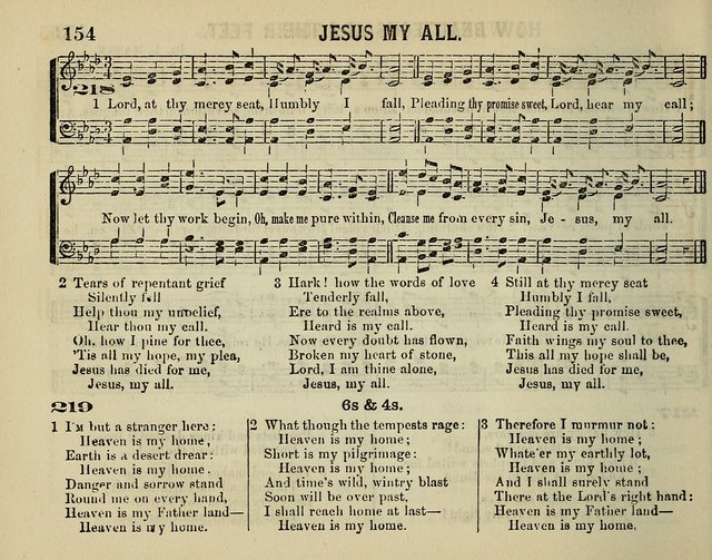 The Plymouth Sabbath School Collection of Hymns and Tunes page 154