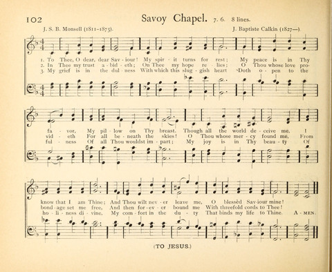 Plymouth Sunday-School Hymnal: for use in schools, prayer-meetings, and missions page 102