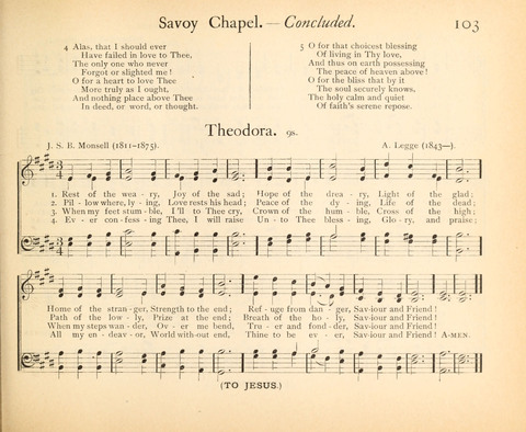 Plymouth Sunday-School Hymnal: for use in schools, prayer-meetings, and missions page 103