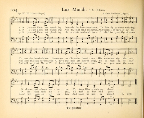 Plymouth Sunday-School Hymnal: for use in schools, prayer-meetings, and missions page 104