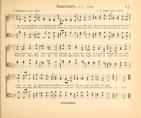 Plymouth Sunday-School Hymnal: for use in schools, prayer-meetings, and missions page 15