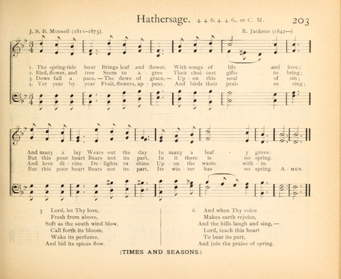 Plymouth Sunday-School Hymnal: for use in schools, prayer-meetings, and missions page 203