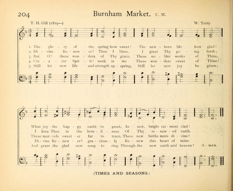 Plymouth Sunday-School Hymnal: for use in schools, prayer-meetings, and missions page 204