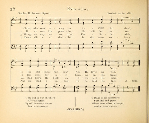 Plymouth Sunday-School Hymnal: for use in schools, prayer-meetings, and missions page 26