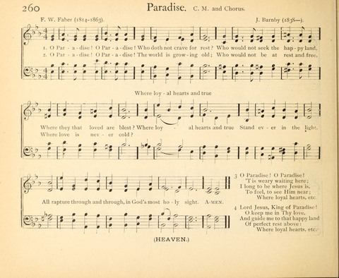 Plymouth Sunday-School Hymnal: for use in schools, prayer-meetings, and missions page 260