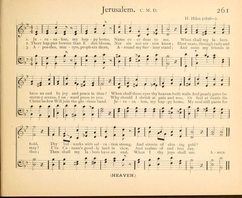 Plymouth Sunday-School Hymnal: for use in schools, prayer-meetings, and missions page 261