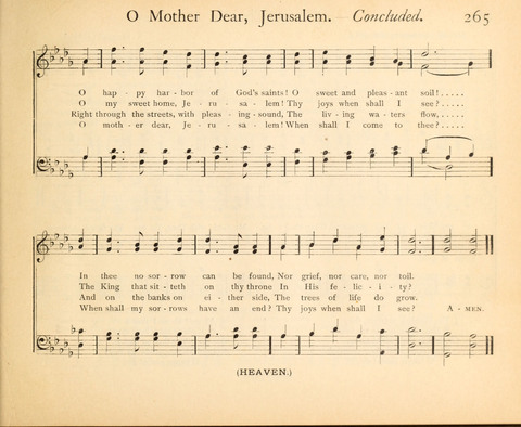 Plymouth Sunday-School Hymnal: for use in schools, prayer-meetings, and missions page 265