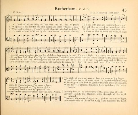 Plymouth Sunday-School Hymnal: for use in schools, prayer-meetings, and missions page 43