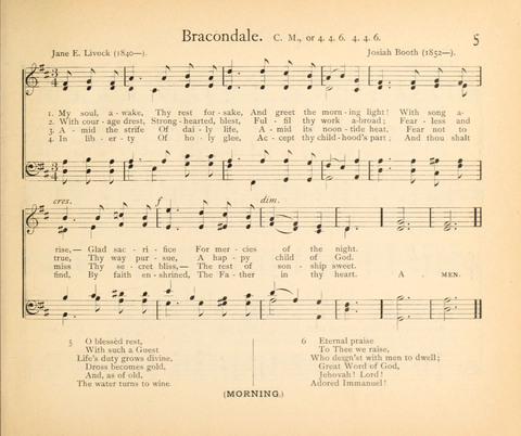 Plymouth Sunday-School Hymnal: for use in schools, prayer-meetings, and missions page 5