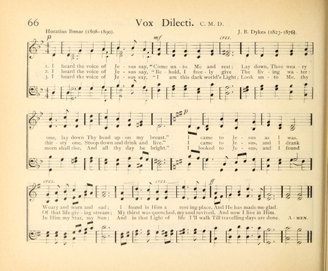 Plymouth Sunday-School Hymnal: for use in schools, prayer-meetings, and missions page 66