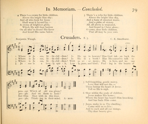 Plymouth Sunday-School Hymnal: for use in schools, prayer-meetings, and missions page 79