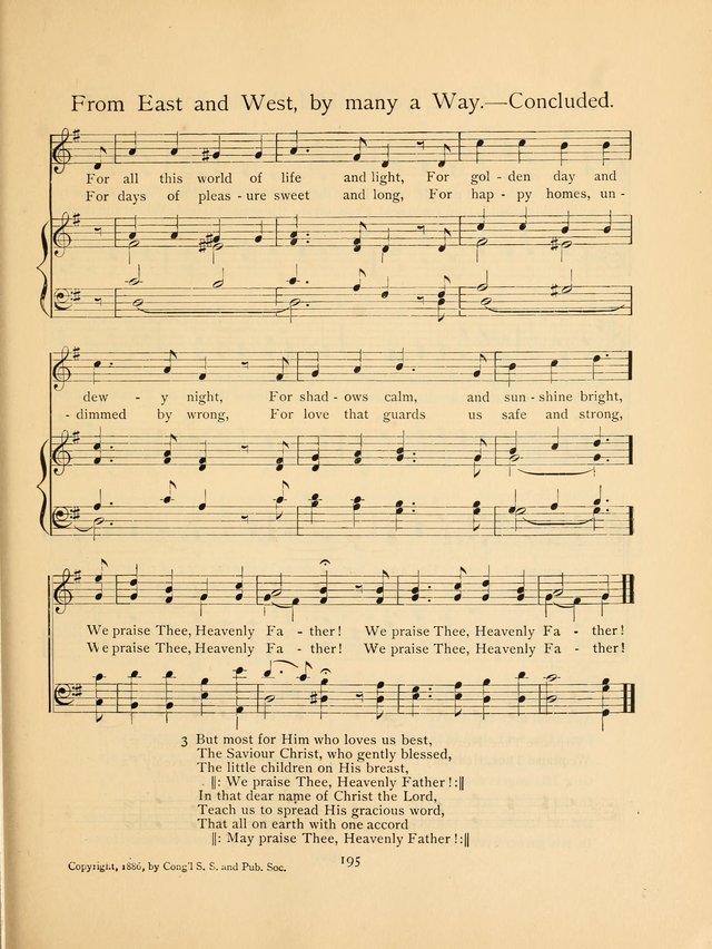 Pilgrim Songs: for the Sunday School page 195