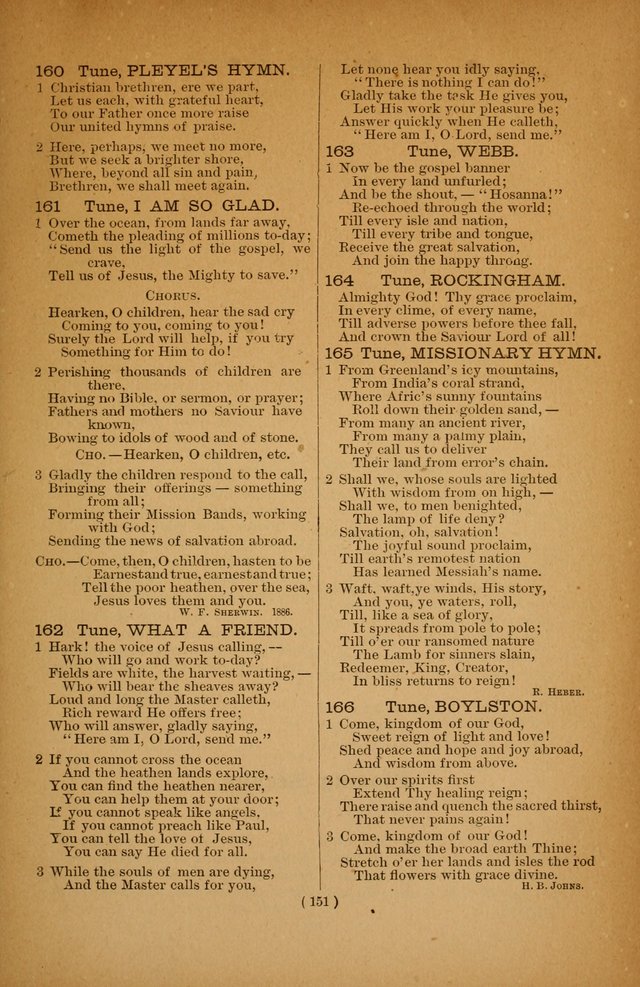 The Portfolio of Sunday School Songs page 151