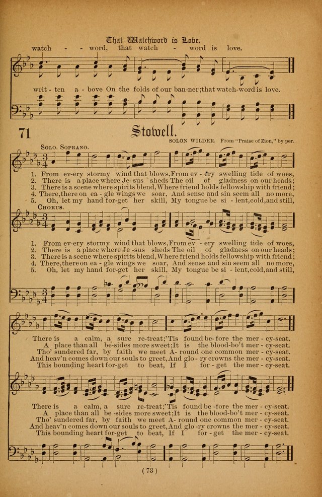 The Portfolio of Sunday School Songs page 73