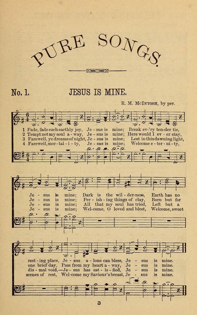 Pure Songs for Sunday-Schools page 10