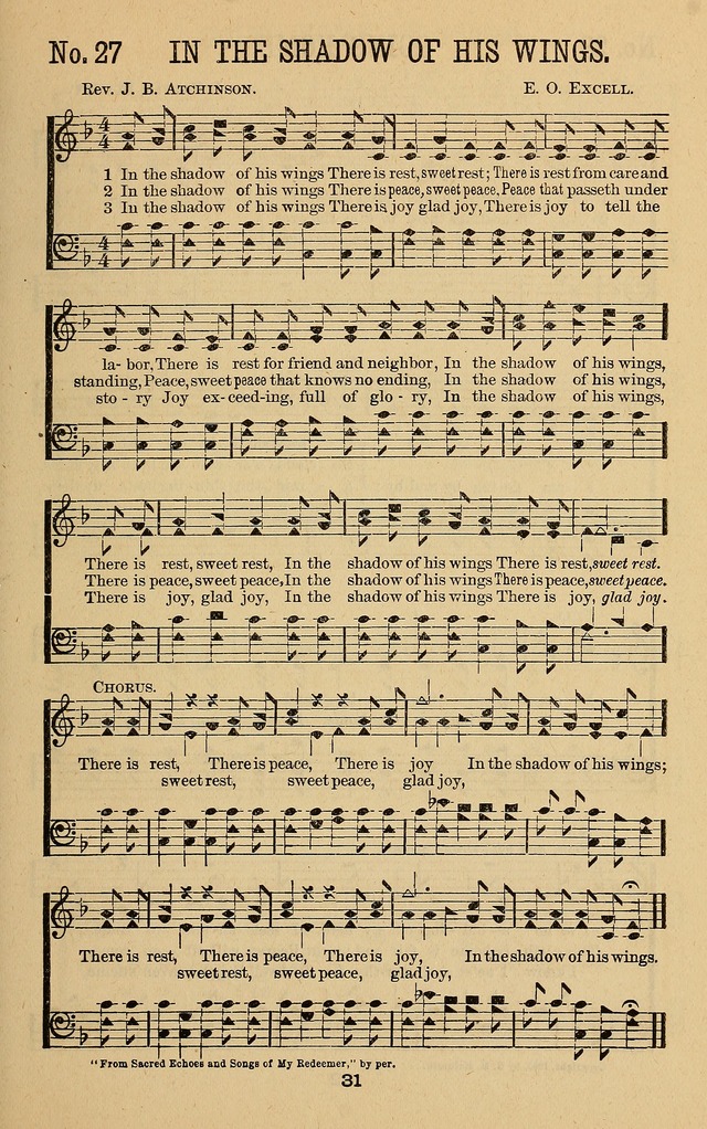 Pure Songs for Sunday-Schools page 38