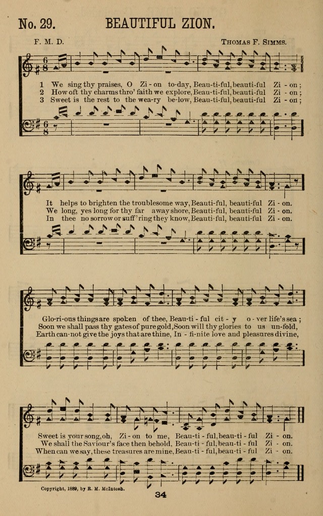 Pure Songs for Sunday-Schools page 41