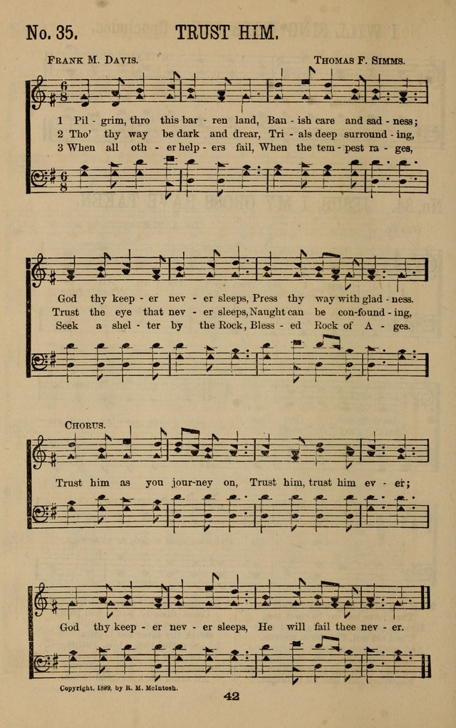 Pure Songs for Sunday-Schools page 49