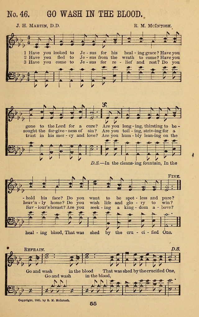 Pure Songs for Sunday-Schools page 62