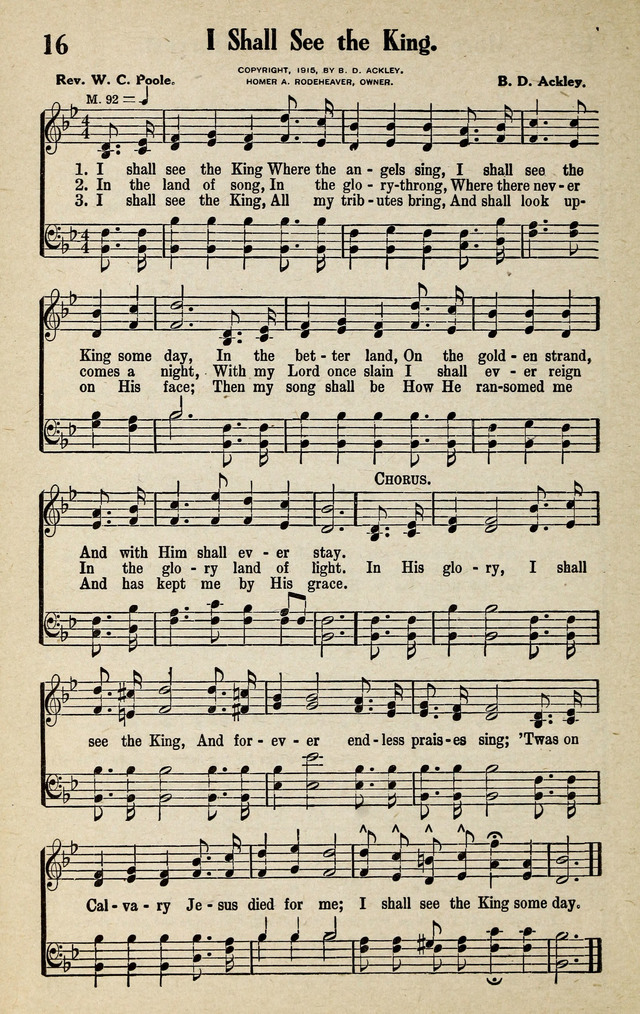 Progressive Sunday School Songs page 16