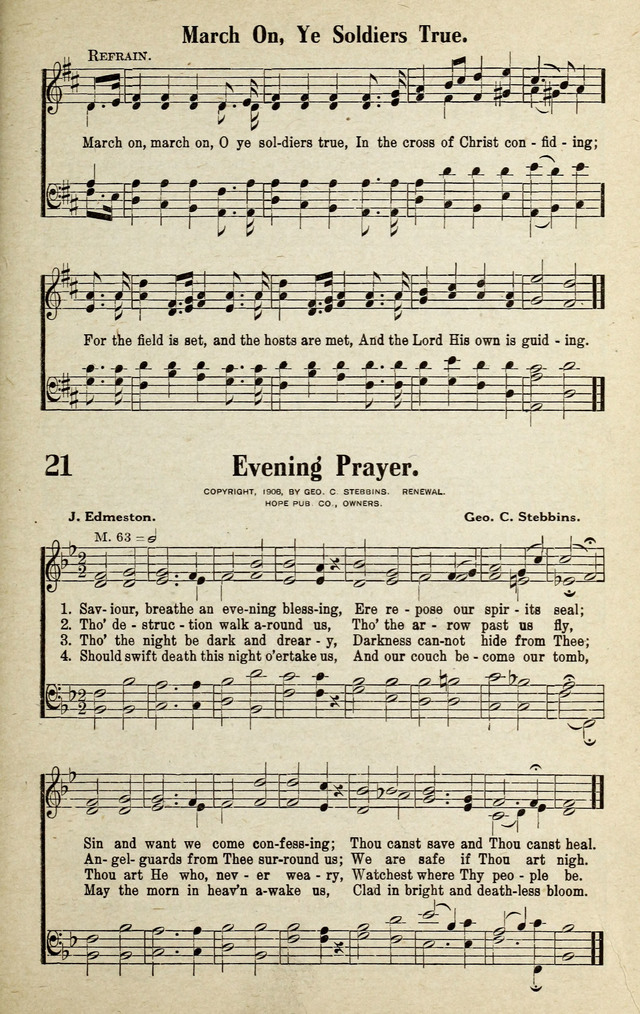 Progressive Sunday School Songs page 21