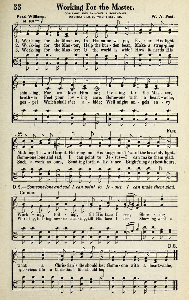 Progressive Sunday School Songs page 33