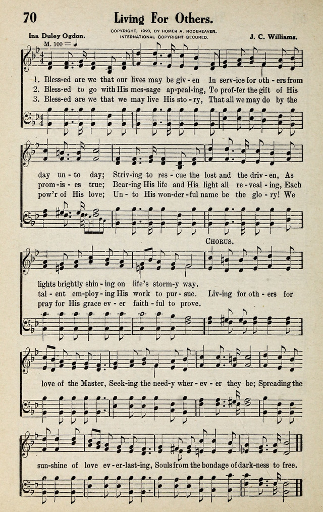 Progressive Sunday School Songs page 70