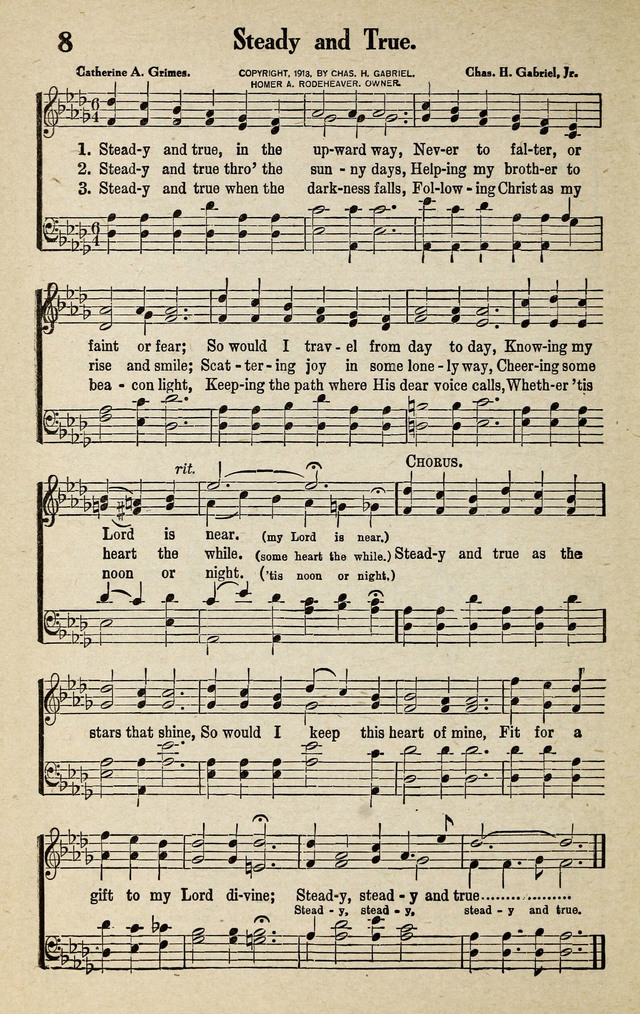 Progressive Sunday School Songs page 8