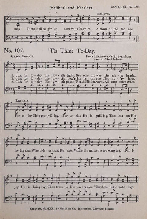 Praise and Service Songs for Sunday Schools page 103