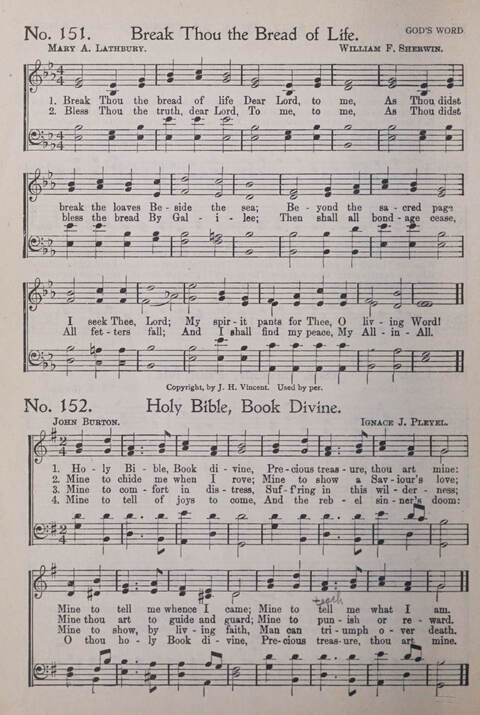 Praise and Service Songs for Sunday Schools page 140